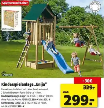 Hagebau Kinderspielanlage Enija Angebot