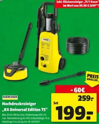 Hagebau Hochdruckreiniger K4 Universal Edition TS Angebot