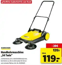 Hagebau Handkehrmaschine S4 Twin Angebot