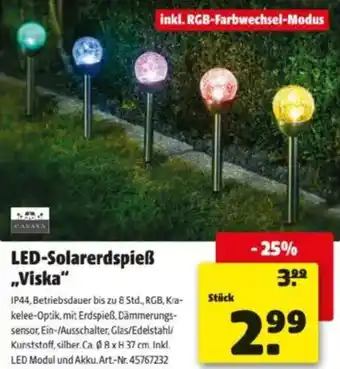 Hagebau LED-Solarerdspieß Viska Angebot