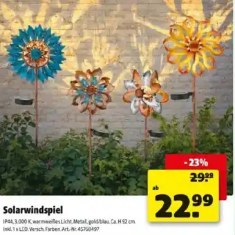 Hagebau Solarwindspiel Angebot
