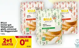 Billa Weizenmehl glatt, universal od. Roggenmehl Angebot