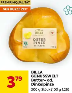 Billa Butter-od. Dinkelpinze Angebot