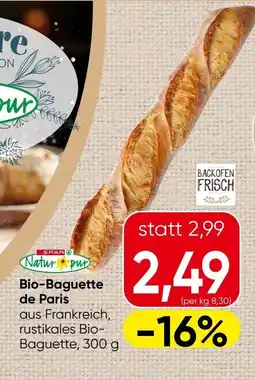 Spar Bio-baguette de paris Angebot