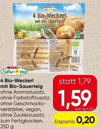 Spar 4 bio-weckerl mit bio-sauerteig Angebot