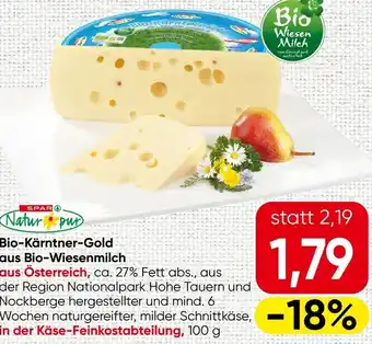 Spar Bio-kärntner-gold iaus bio-wiesenmilch Angebot