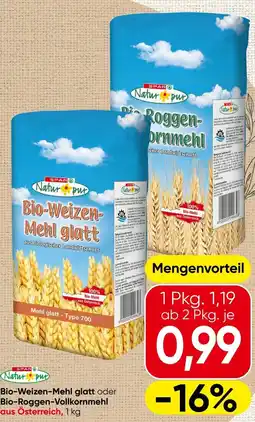 Spar Bio-weizen- mehl glatt Angebot