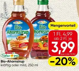 Spar Bio- ahornsirup Angebot