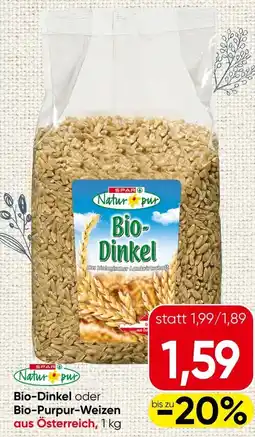 Spar Bio-dinkel oder bio-purpur-weizen Angebot