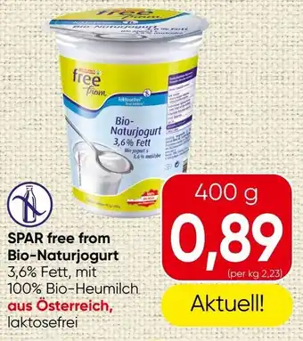 Spar Bio-naturjogurt Angebot