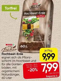 Spar Hochbeet-erde Angebot