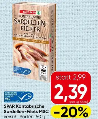 Spar Spara kantabrische sardellen filets Angebot