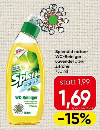 Spar Splendid nature wc-reiniger lavendel oder zitrone Angebot