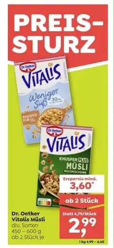 ADEG Dr. oetker vitalis müsli Angebot