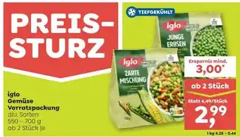 ADEG Iglo gemüse vorratspackung Angebot