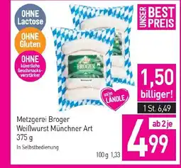 Sutterlüty Metzgerei broger weißwurst münchner art Angebot