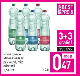 Sutterlüty Römerquelle mineralwasser prickelnd Angebot