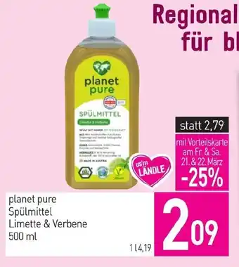 Sutterlüty Spülmittel limette & verbene Angebot