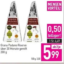 Sutterlüty Grana padano riserva über 20 monate gereift Angebot