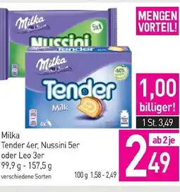 Sutterlüty Tender 4er, nussini 5er Angebot