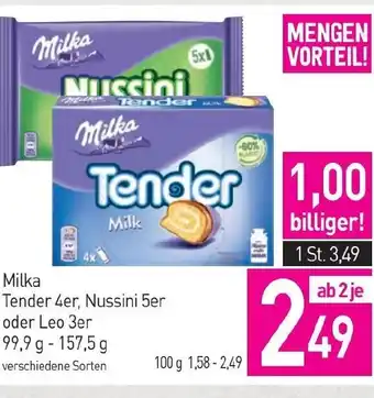 Sutterlüty Tender 4er, nussini 5er Angebot