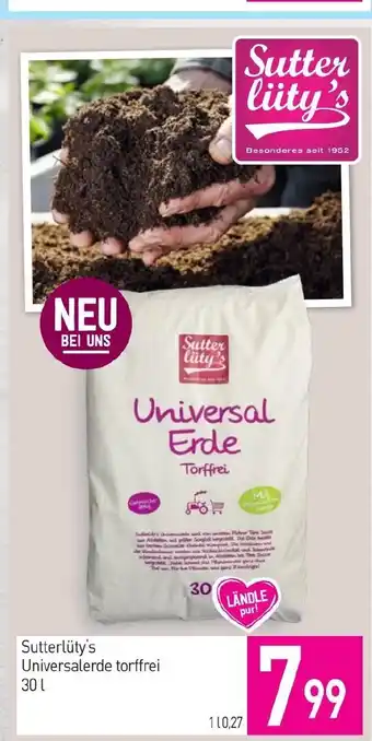 Sutterlüty Universalerde torffrei Angebot