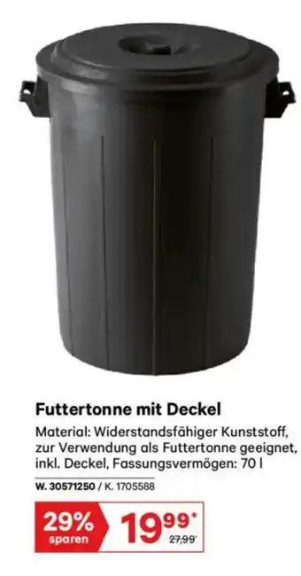 Lagerhaus Futtertonne mit deckel Angebot