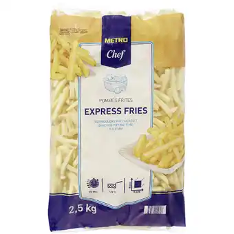 Metro Express Fries, Preisangabe ohne MwSt. (Preis inkl. MwSt. 2,20 €), METRO Angebot