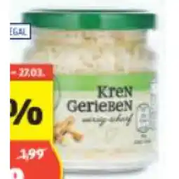 Hofer Kren frisch geraspelt HOFER Angebot