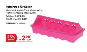 Lagerhaus Futtertrog für küken Angebot