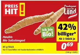 Nah&Frisch Haubis Bio Salzstangerl Angebot