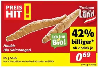 Nah&Frisch Haubis Bio Salzstangerl Angebot