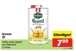 Nah&Frisch Kronen rapsöl Angebot