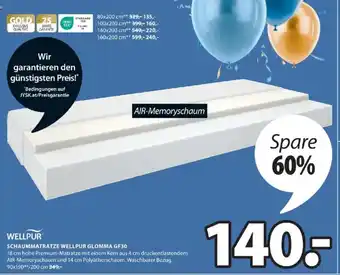 JYSK Schaummatratze wellpur glomma gf30 Angebot