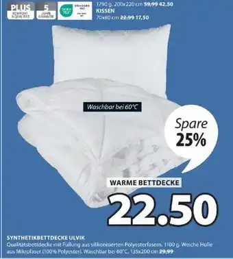 JYSK Synthetikbettdecke ulvik Angebot