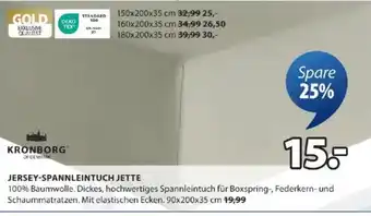 JYSK Jersey-spannleintuch jette Angebot