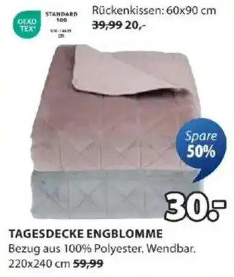 JYSK Tagesdecke engblomme Angebot