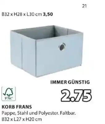 JYSK Korb frans Angebot