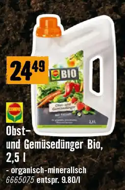 Hornbach Obst- und Gemüsedünger Bio Angebot