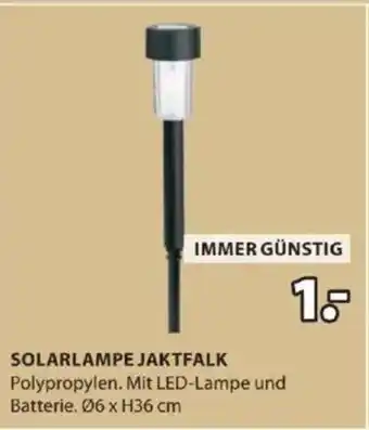 JYSK Solarlampe jaktfalk Angebot