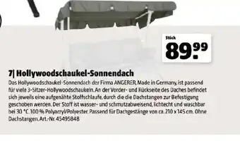 Der Grissemann 7| hollywoodschaukel-sonnendach Angebot