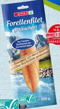 Spar Spar Premium Forellenfilet geräuchert Angebot