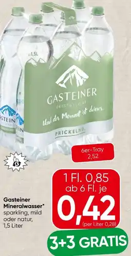 Spar Gasteiner Mineralwasser Angebot