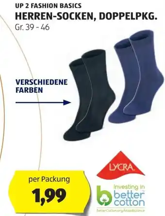 Hofer Herren-socken, doppelpkg Angebot