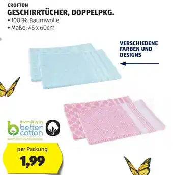 Hofer Geschirrtücher, doppelpkg Angebot