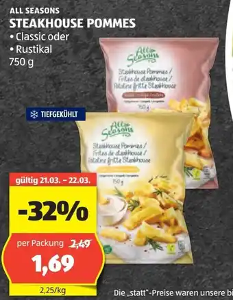 Hofer Steakhouse pommes Angebot