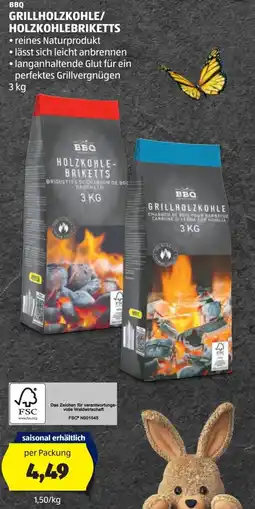 Hofer Grillholzkohle/ holzkohlebriketts Angebot