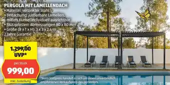 Hofer Pergola mit lamellendach Angebot