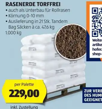 Hofer Rasenerde torffrei Angebot