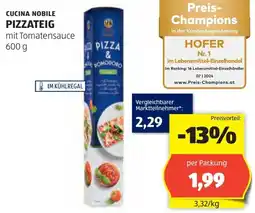 Hofer Pizzateig Angebot